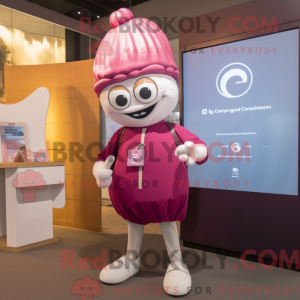 Magenta Oyster Maskottchen...