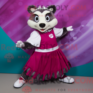 Magenta Dachs Maskottchen...