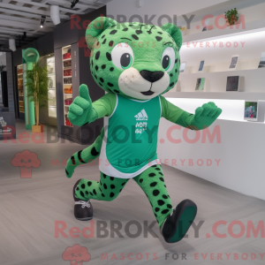 Green Leopard mascot...