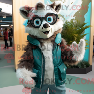 Teal Raccoon...
