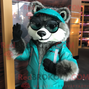 Teal Raccoon...