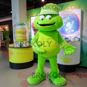 Lime Green Candy Box maskot...
