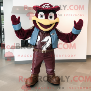 Maroon Horseshoe mascot...