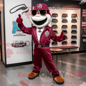 Maroon Horseshoe maskot...