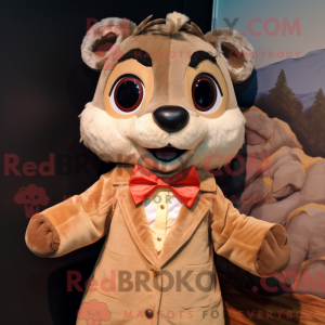 Tan Flying Squirrel maskot...