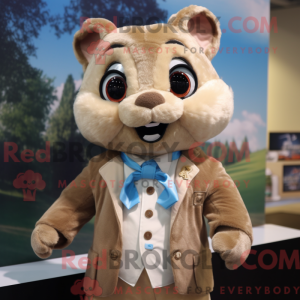 Tan Flying Squirrel maskot...