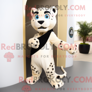 Cream Panther mascotte...