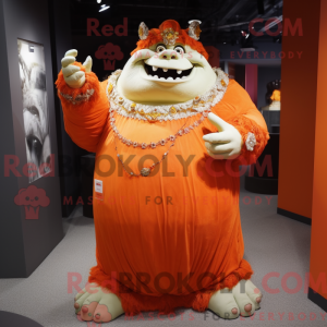 Maskotdraktfigur Orange...