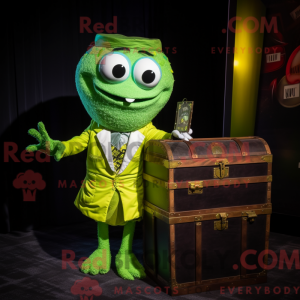Postava maskota Lime Green...