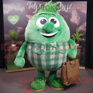 Grøn Beet maskot kostume...