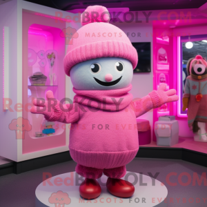 Maskottchenkostüm mit rosa...