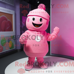 Rosa armband maskot kostyme...