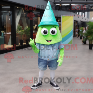 Personaggio mascotte cono...