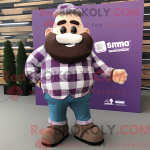 Costume de mascotte Purple...