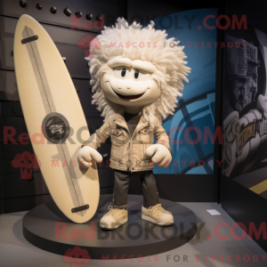 Cream Surfboard mascot...