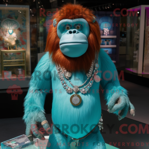 Turquoise orang-oetan...