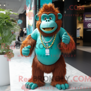 Turquoise orang-oetan...