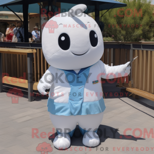 Mascotte de narval blanc...