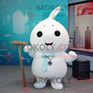 Mascotte de narval blanc...