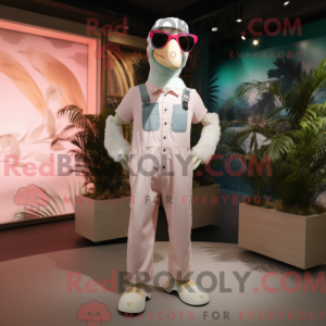 Costume mascotte de flamant...