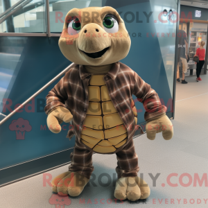 Brun havskildpadde maskot...