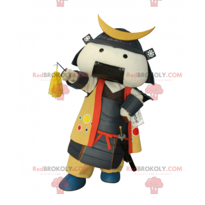 Mascote samurai em traje tradicional - Redbrokoly.com