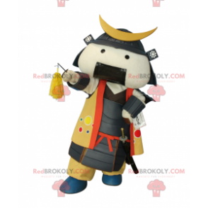 Mascotte de samouraï en tenue traditionnelle - Redbrokoly.com