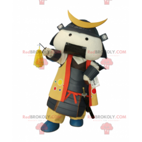 Samurai maskot i traditionell klänning - Redbrokoly.com