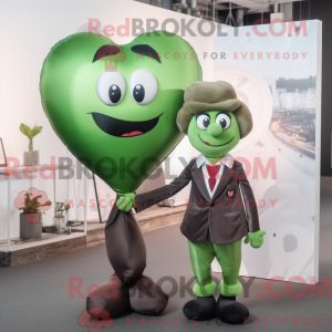 Olive Heart Shaped Balloons...