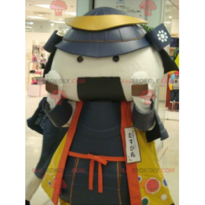 Samurai mascot in traditional dress - Redbrokoly.com