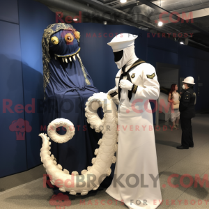 Navy Hydra mascot costume...