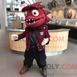 Maroon Fish Tacos mascot...