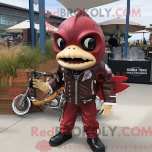Maroon Fish Tacos mascot...
