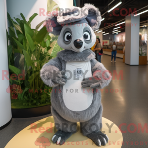 Grå Lemur-maskotdraktfigur...