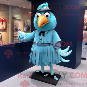 Sky Blue Crow mascotte...