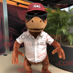 Brun T Rex máscara de...