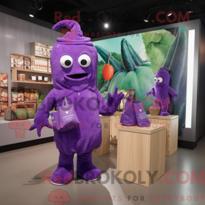 Purple Zucchini mascot...