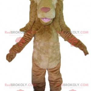 Mascotte leone marrone gigante e originale - Redbrokoly.com