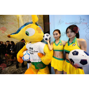 Berühmtes Fuleco-Maskottchen der Weltmeisterschaft 2014 -
