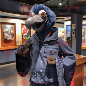 Navy Dodo Bird maskot...