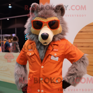 Costume mascotte de Orange...