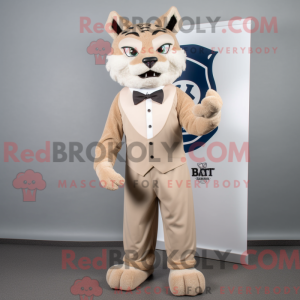 Tan Bobcat-mascottekostuum...