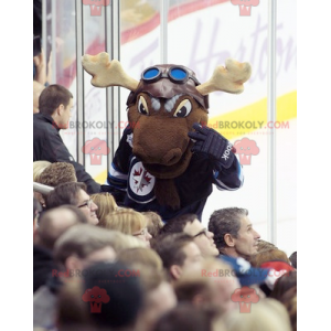 Mascotte van het bruine rendier van de kariboe in