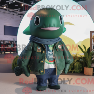 Forest Green Whale mascot...