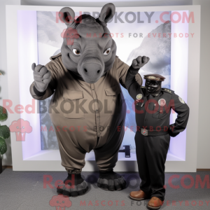 Mascotte de rhinocéros noir...