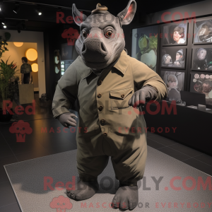 Black Rhinoceros maskot...