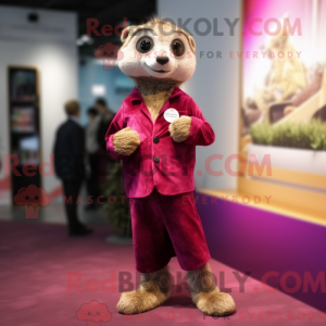 Postava maskota purpurové...