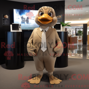 Tan Dove mascottekostuum...