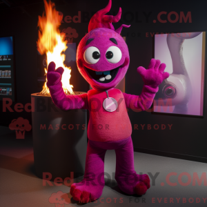 Figura de máscara Magenta...