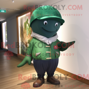 Forest Green Whale mascot...